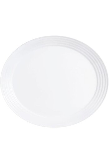 erorex Harena Oval Platter, 33 Cm X 25 Cm Size, White