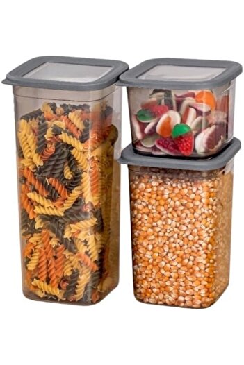 STOREMAX Sellbuyst 18-Piece 3-Size Set of Square Food Storage Containers with Leak-Proof Lids, 6 Pieces of 650ml - 6 Pieces of 1300ml