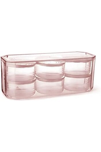 STOREMAX Snshop Piece Crystal Plastic Breakfast Nuts Storage Container Set, 28 X 10 X 11 cm Storage