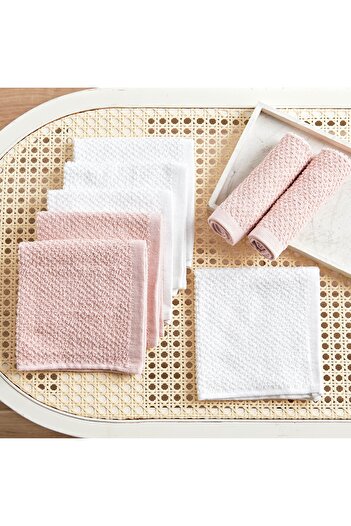 Generic Day to Day 8-Piece Face Towel Set - 30x30 cm