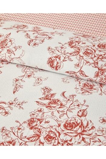 STOREMAX SnShop Home Rosey Violen Double Bed Cover Set Orange 467437