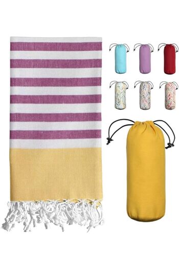 STOREMAX Snshop Peshtemal 100% Cotton Bath Towel Yellow 467437