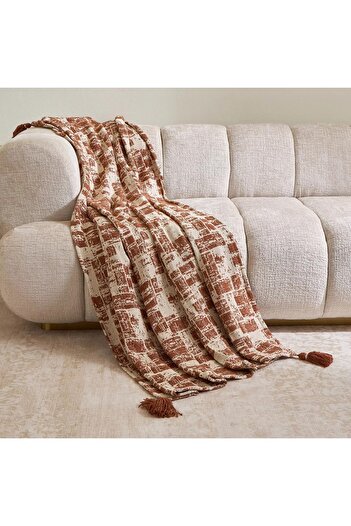 Generic Brice Jacquard Cotton Boucle Throw - 130x170 cm