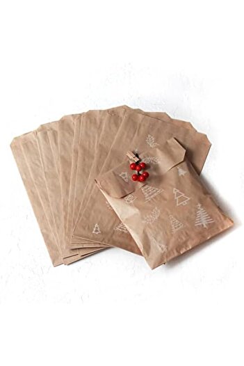 STOREMAX Polysight Pine Patterned Paper Bag, 18X30-100 Pieces Trendzap 467437