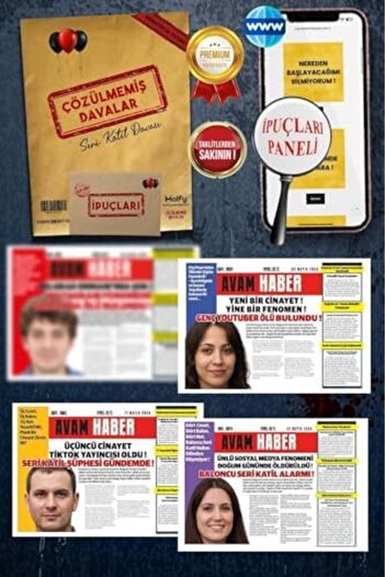 STOREMAX Polysight Crime Investigation Crime Solving Game Serial Killer File - Mystery Puzzle Murder Investigation