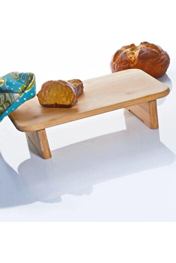 STOREMAX Polysight Diyarı Bamboo Footed Cutting Board, Bamboo Chopping Board, Footed Presentation Board Bambu Trend