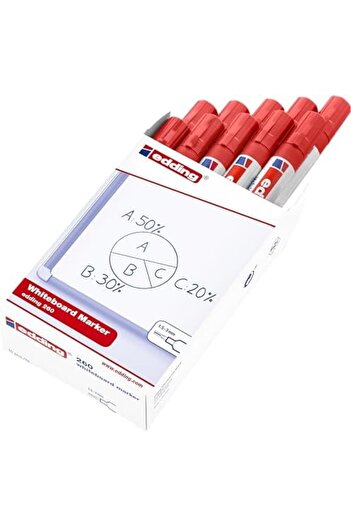 STOREMAX قلم سبورة أبيض من TknszrShop 260 باللون الأحمر - 10 أقلام أحدث إصدار 1127289