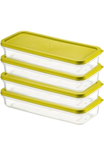 STOREMAX Snshop Home 4 Pieces Refrigerator Organizer – Pp Plastic Transparent and Adjustable Storage Container, Food