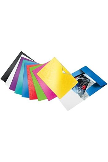 STOREMAX Snshop 45990023 Wow A4 Slim Elastic 3-Layer File, Metallic Pink 467437