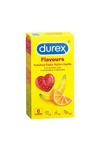 Durex Coloured And Flavoured Condoms For Men 6 Pieces