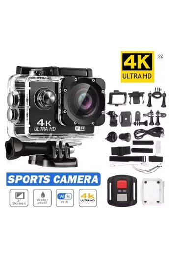 BSG TECH Camera de Actiune Multifunctionala BSG TECH™, Ecran Color Dublu, Rezolutie 4K Ultra HD 30 FPS, Zoo