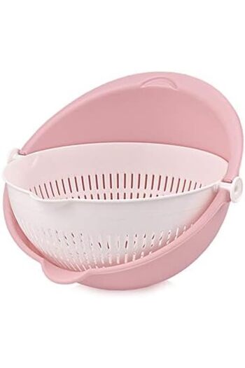 STOREMAX Snshop Multi-Purpose 360 Degree Rotatable Practical Kitchen Strainer with Bowl 467437