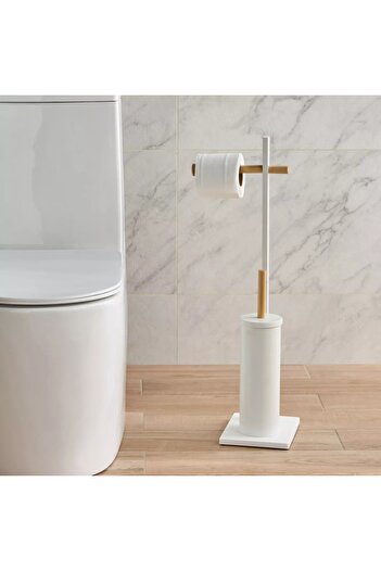Generic Kleen Toilet Brush Holder with Roll Stand