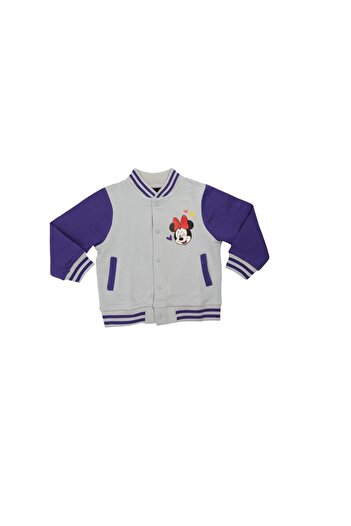Minnie Mouse Girls' college jacket, multicolor, 100% cotton, Minnie Mouse, Disney