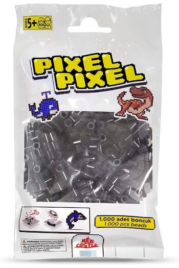 STOREMAX Snshop Castle 1000 Pieces Midi Beads Black-(Black Activity Beads-1000 Pcs)-Pixel Pixel Ppb-1000-28
