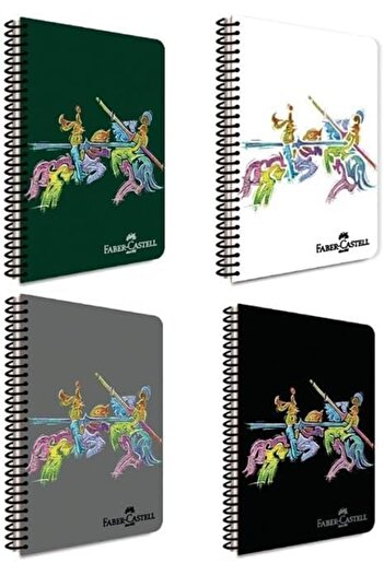STOREMAX Polysight Knight Design Spiral Notebook, A4, 100 Sheets, 70g Paper, Plain Pages, Durable Cover,