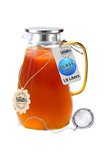 OEMN 1.8L Elegant Glass Carafe with Detachable Lid