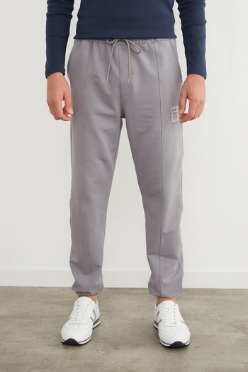 Fulla Moda Φούτερ Jogger με ελαστική μέση και χαλαρό σχέδιο