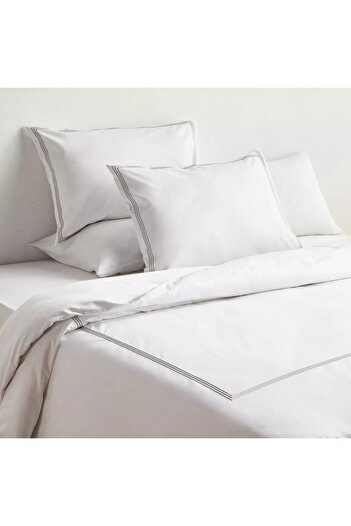 Generic Verona Egyptian Cotton Sateen 600 Thread Count 3-Piece Super King Duvet Cover Set - 260x220 cm