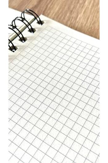 STOREMAX Snshop Promotional Hardcover Spiral Bound 80 Sheets Checkered A5 Notebook, Notepad, School D