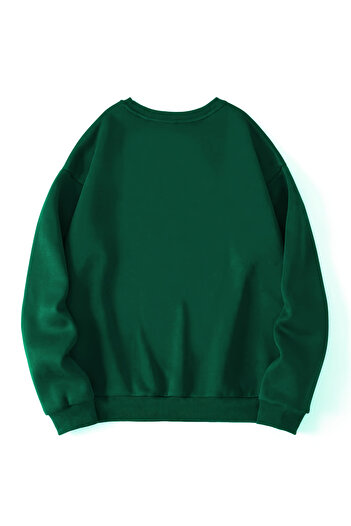 uyguntarz Unisex Oyster Shells Printed Design Oversize Sweatshirt