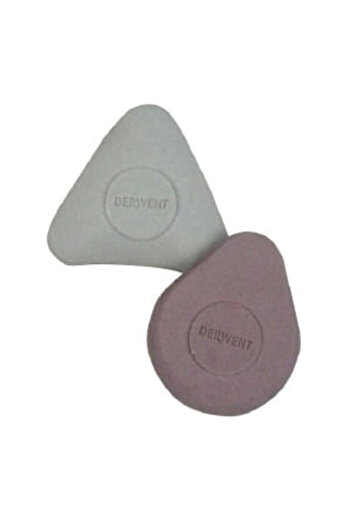 Derwent Set of 2 Professional erasers, various ergonomic shapes for high efficiency, blister pack