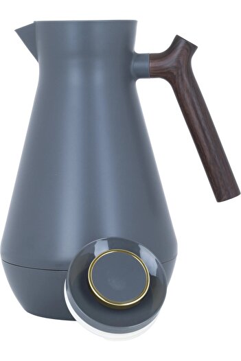 Everest Amad Thermos, 1.5 liters, thermal glass inner shell, plastic outer shell - dark gray