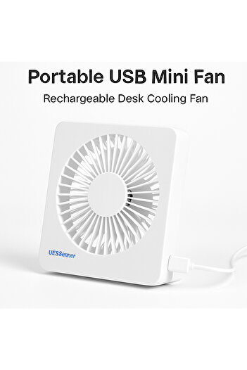 TSUMAB Portable USB Mini Fan – Rechargeable Desk Cooling Fan