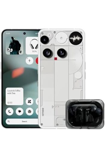 NOTHING Phone (3) A024 5G White Bundle, (12 GB RAM, 256 GB Storage), 50 MP Camera, 6.67" FHD+ flexib