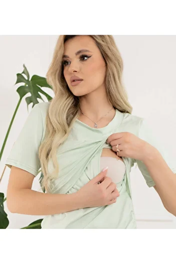 Formommy 2in1 maternity and nursing blouse, For Mommy, made of cotton, versatile design with side pleats, Emm