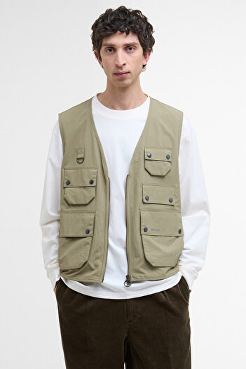 Barbour Utility Editor Casual Yelek GN51 British Khaki