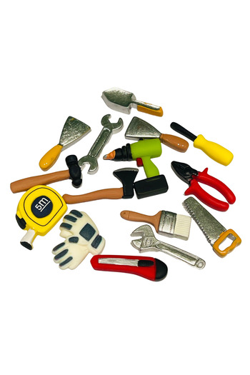 Choice 15pcs 15Pcs/Set Simulation Scene Repair Tools Shoe Decoration Charms DIY For Women And Man Sandals D