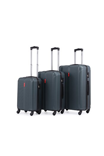 Prince Travelling Prince Hard Luggage (4 Wheels) Mileva 3 Pcs Set - 20 Inch X 24 Inch X 28 Inch - Olive Green