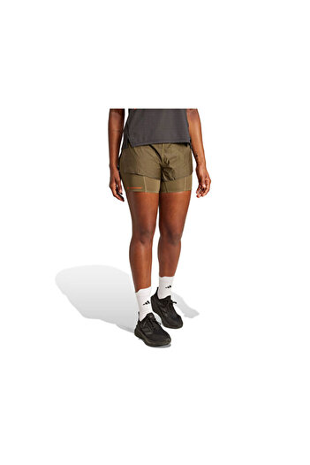 adidas Adi365 Hk2In1 W Women's Running Shorts Ka1859 Khaki