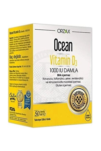Ocean Vitamin D3 1000 Iu Drops 50 ml