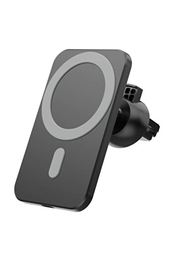 OEM Wireless Magnetic Car Charger with Fast Charging, 15W, 360° Rotating, Black