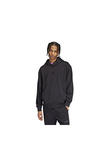 adidas Ανδρικά casual φούτερ M A Szn Fl Hd IX1253 Μαύρα