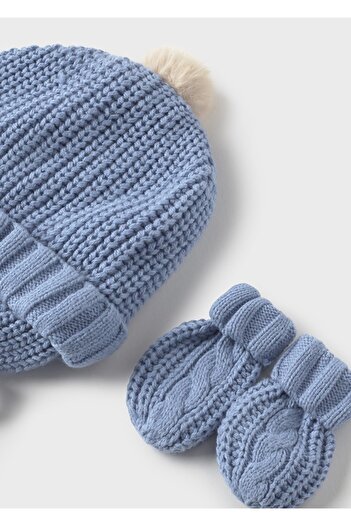 MAYORAL Children's Knitted Beanie Glove Set 9929