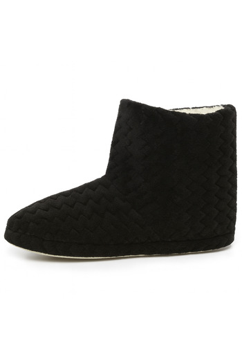 Shoebuo Women's Rp-Zigzag Slippers Flat Sole Winter Home Shoes