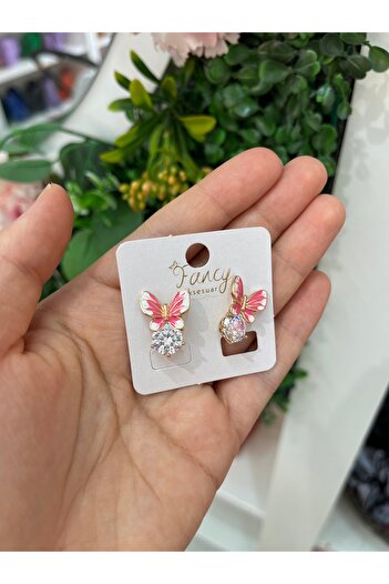Fancy Taşlı kelebek toka