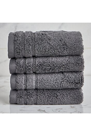 Generic Egyptian 4-Piece 600 GSM Cotton Fingertip Towel Set - 30x30 cm