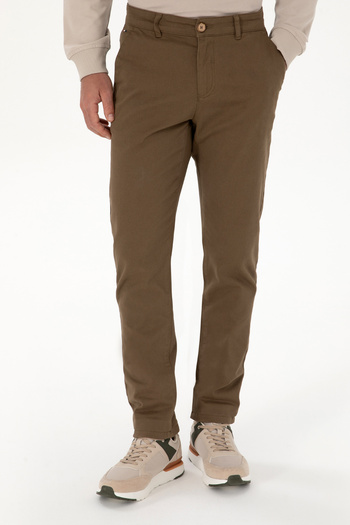U.S. Polo Assn. Men's Khaki Canvas Pants 50316831-Vr027