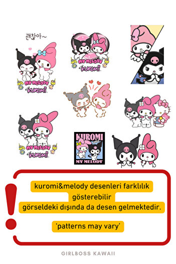 Girlboss Kawaii Kuromi & My Melody Pantyhose All Ages Kids / Teenager / Big Series