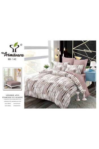 FIONNA.RO Finet Bed Linen With Elastic - Abstract Pink