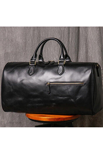 delis Unisex travel bag Evren, natural leather