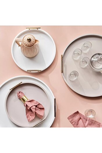 Generic Luxe Wooden Serving Tray - 50 cm