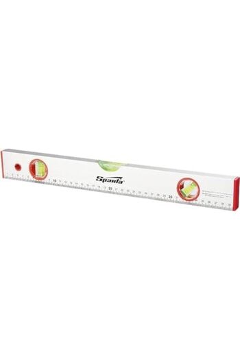 SPARTA 3 Eyelets Aluminium Level Gauge with Ruler (1000 mm)