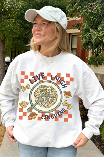 sole stories Μακρυμάνικο φούτερ με στάμπα Premium Oversize Cut