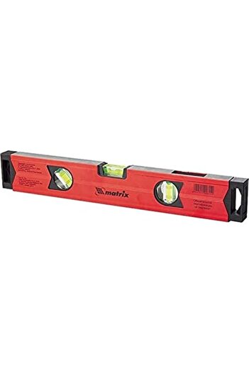mtx Aluminium Magnetic Level Gauge, Milled, 3 Eyelets (1 Mirror), Reinforced (400 mm)