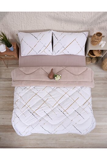 ETE HOMETEX Double Luxury Welsoft Bedspread Set 195X215Cm